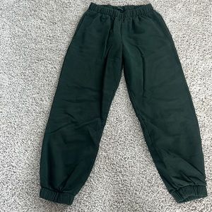 Green Rosa brandy Melville sweatpants